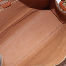 CELINE Macadam Tote Bag PVC Leather Brown Gold Tone Auth 201219-18