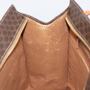 CELINE Macadam Tote Bag PVC Leather Brown Gold Tone Auth 201219-20