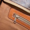 CELINE Macadam Tote Bag PVC Leather Brown Gold Tone Auth 201219-21