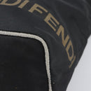 FENDI Hand Bag Canvas Black Silver Auth 201220-10