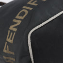 FENDI Hand Bag Canvas Black Silver Auth 201220-11