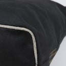 FENDI Hand Bag Canvas Black Silver Auth 201220-12