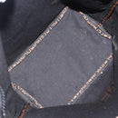 FENDI Hand Bag Canvas Black Silver Auth 201220-16