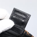 FENDI Hand Bag Canvas Black Silver Auth 201220-19