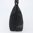 FENDI Hand Bag Canvas Black Silver Auth 201220-5