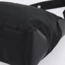 PRADA Shoulder Bag Nylon Black Silver Auth 201223A-10