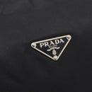 PRADA Shoulder Bag Nylon Black Silver Auth 201223A-14