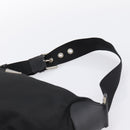 PRADA Shoulder Bag Nylon Black Silver Auth 201223A-8