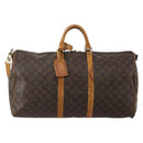 LOUIS VUITTON Monogram Keepall Bandouliere 55 Boston Bag M41414 LV Auth 201227-13
