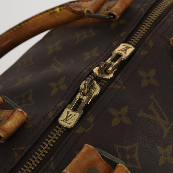 LOUIS VUITTON Monogram Keepall Bandouliere 55 Boston Bag M41414 LV Auth 201227