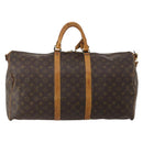 LOUIS VUITTON Monogram Keepall Bandouliere 55 Boston Bag M41414 LV Auth 201227-2