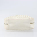 BOTTEGA VENETA INTRECCIATO Hand Bag Leather White Gold Tone 147740 Auth 201228-6