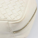BOTTEGA VENETA INTRECCIATO Hand Bag Leather White Gold Tone 147740 Auth 201228-17