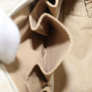 BOTTEGA VENETA INTRECCIATO Hand Bag Leather White Gold Tone 147740 Auth 201228-23