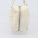 BOTTEGA VENETA INTRECCIATO Hand Bag Leather White Gold Tone 147740 Auth 201228-4