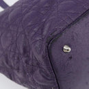 Christian Dior Canage Tote Bag Canvas Purple Silver Auth 201229-13