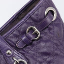 Christian Dior Canage Tote Bag Canvas Purple Silver Auth 201229-17