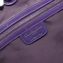 Christian Dior Canage Tote Bag Canvas Purple Silver Auth 201229-18