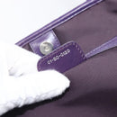 Christian Dior Canage Tote Bag Canvas Purple Silver Auth 201229-24