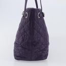 Christian Dior Canage Tote Bag Canvas Purple Silver Auth 201229-4
