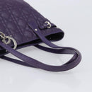 Christian Dior Canage Tote Bag Canvas Purple Silver Auth 201229-7