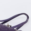 Christian Dior Canage Tote Bag Canvas Purple Silver Auth 201229-9