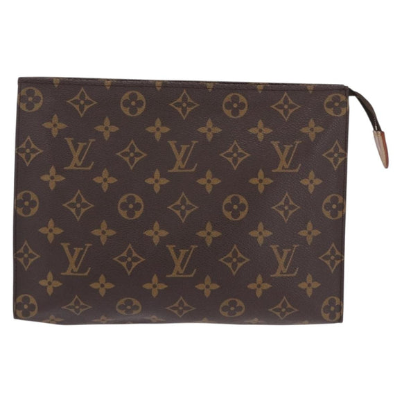 LOUIS VUITTON Monogram Poche Toilette 26 Pouch M47542 LV Auth 201235