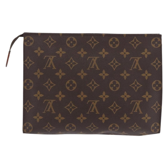 LOUIS VUITTON Monogram Poche Toilette 26 Pouch M47542 LV Auth 201235