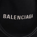 BALENCIAGA Navy Cabas XS Hand Bag Canvas Black Silver 390346 Auth 201237A-17