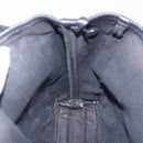 BALENCIAGA Navy Cabas XS Hand Bag Canvas Black Silver 390346 Auth 201237A-21