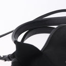 BALENCIAGA Navy Cabas XS Hand Bag Canvas Black Silver 390346 Auth 201237A-9