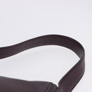 BALLY Shoulder Bag Leather Bordeaux Silver Auth 201238-14