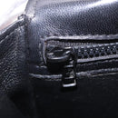BALLY Chain Shoulder Bag Leather Black Gold Tone Auth 201246-22