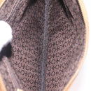 CELINE C Macadam Canvas Shoulder Bag Suede Brown Gold Auth 201247-25