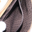 CELINE C Macadam Canvas Shoulder Bag Suede Brown Gold Auth 201247-29