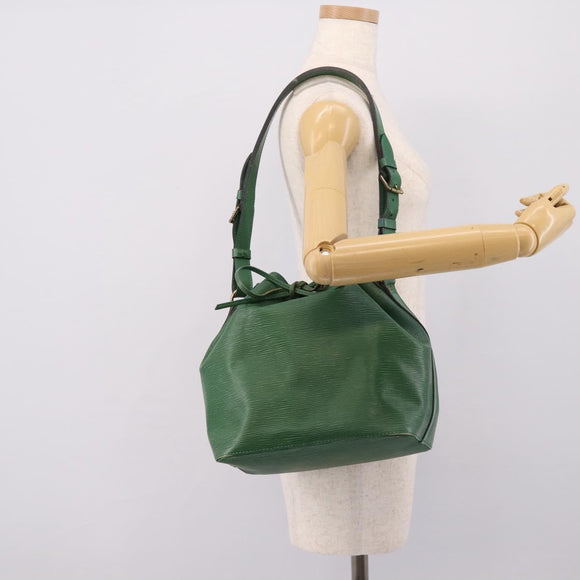 LOUIS VUITTON Epi Petit Noe Shoulder Bag Green M44104 LV Auth 201250A