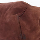 BOTTEGA VENETA Hand Bag Suede Bordeaux Gold Tone Auth 201251-14