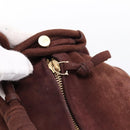 BOTTEGA VENETA Hand Bag Suede Bordeaux Gold Tone Auth 201251-10