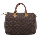 LOUIS VUITTON Monogram Speedy 30 Hand Bag M41526 LV Auth 201254-2