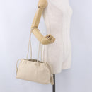 GUCCI Shoulder Bag Leather Cream 001 4403 Auth 201255-27