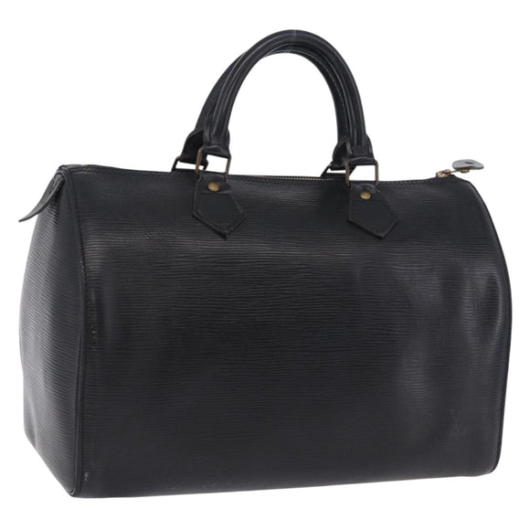 LOUIS VUITTON Epi Speedy 30 Hand Bag Noir black M43002 LV Auth 201256