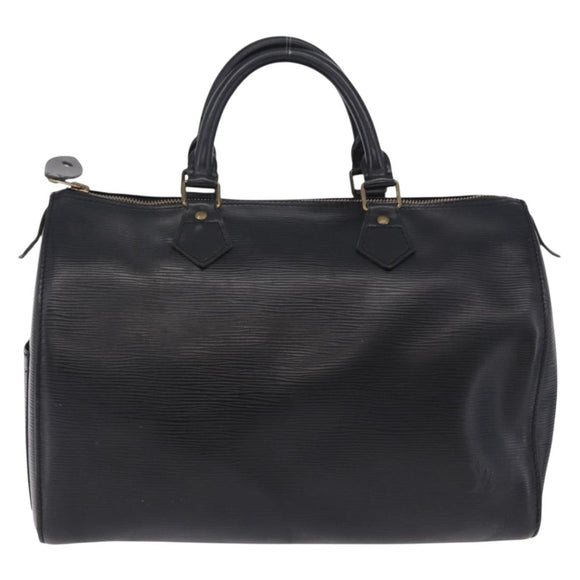 LOUIS VUITTON Epi Speedy 30 Hand Bag Noir black M43002 LV Auth 201256