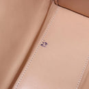 Valextra Hand Bag Suede Gray Gold Tone Auth 201257-11