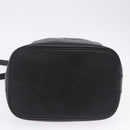 Burberrys Shoulder Bag Leather Black Gold Tone Auth 201263A-5