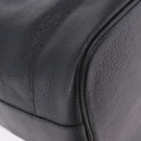 Burberrys Shoulder Bag Leather Black Gold Tone Auth 201263A-17