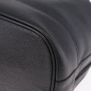 Burberrys Shoulder Bag Leather Black Gold Tone Auth 201263A-18