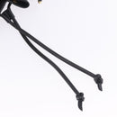 Burberrys Shoulder Bag Leather Black Gold Tone Auth 201263A-19