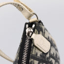Christian Dior Trotter Saddle Accessory Pouch PVC Black White Auth 201266V-14