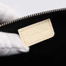 Christian Dior Trotter Saddle Accessory Pouch PVC Black White Auth 201266V-15