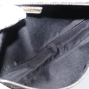 Christian Dior Trotter Saddle Accessory Pouch PVC Black White Auth 201266V-16